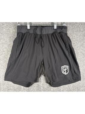 Born Primitive Mens XL Black Lined Shorts Athletic Running Performance